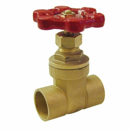 TOTALTURF 1 in. Copper Sweat Low Lead Gate Valve TO1817980